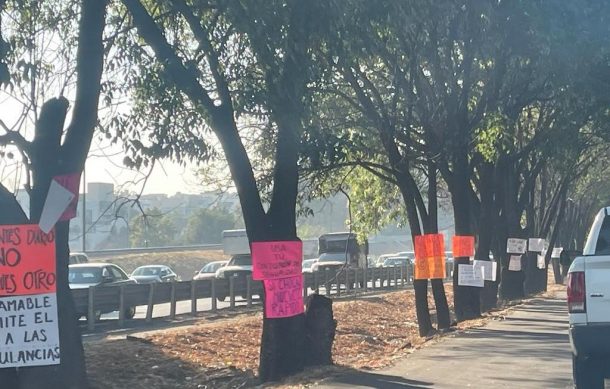 Vecinos de carretera a Nogales inician campaña para evitar accidentes