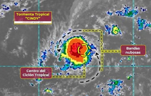 Se forma la tormenta tropical “Cindy” en el Atlántico