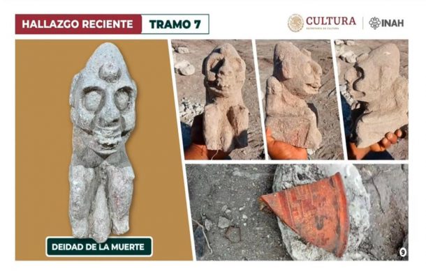 Encuentran deidad de la muerte en excavaciones del Tren Maya