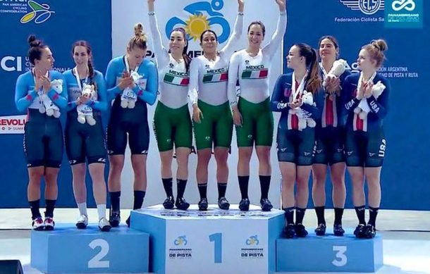 México gana 2 preseas de Oro en el Panamericano de Ciclismo