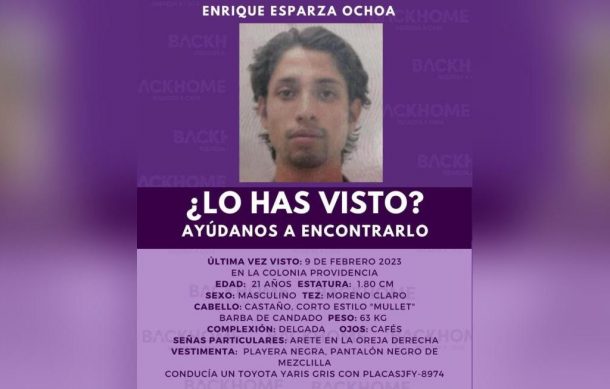 Localizan sin vida a Enrique, uno de los jóvenes desaparecidos en Zona Real de Zapopan