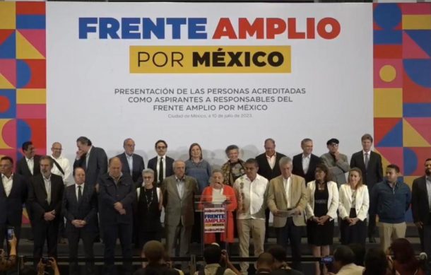 Califican 13 aspirantes a encabezar el Frente Amplio por México