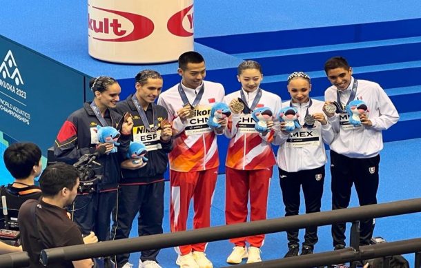 México logra histórica presea en Dueto Mixto del Mundial de Natación