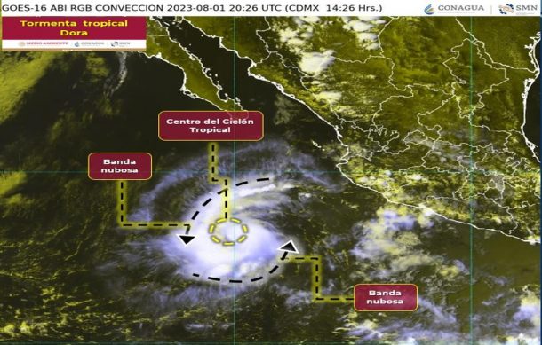 “Dora” se aleja de las costas mexicanas