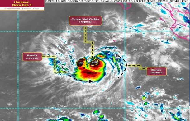 “Dora” se convierte en huracán, lejos de las costas mexicanas