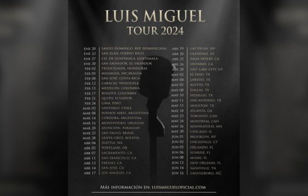 Anuncia Luis Miguel nuevos conciertos para 2024