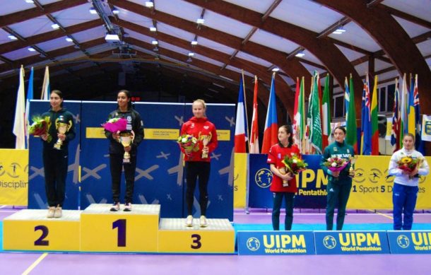 La pentatleta tapatía, Mariana Arceo gana plata en Polonia