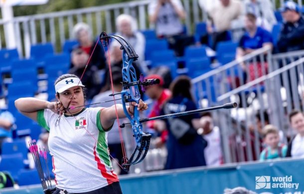 Andrea Becerra gana plata en Mundial de Tiro con Arco