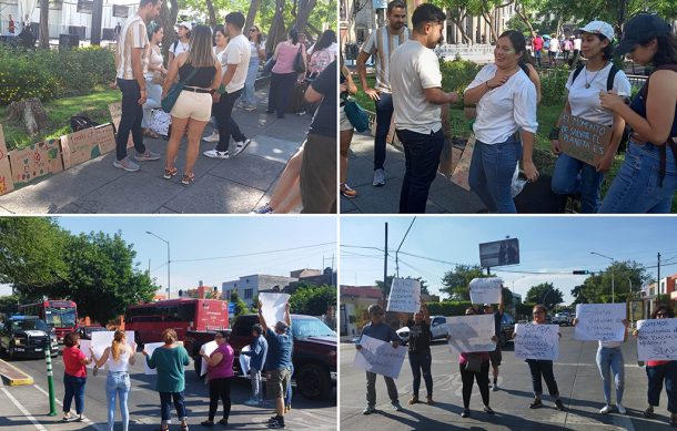 Se registran dos protestas esta tarde en Guadalajara