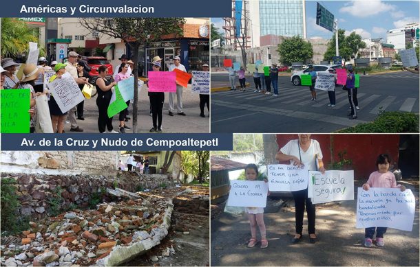 Vecinos del Country y la colonia San Marcos realizan sendas manifestaciones