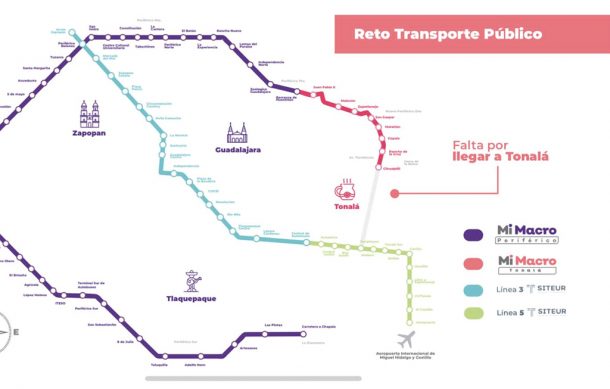 Estaciones en la ampliación del Peribús estarán más distantes una de otra