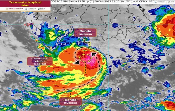 Se forma en el Pacífico la tormenta tropical “Max”