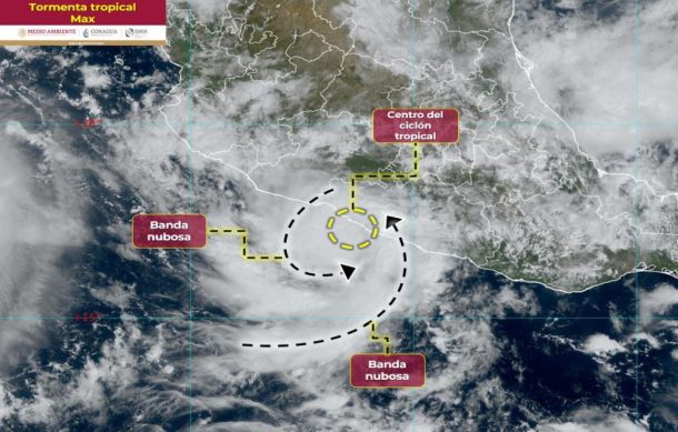 Tormenta tropical “Max” toca tierra en Guerrero