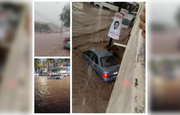 Fuerte tormenta provoca caos en Puerto Vallarta