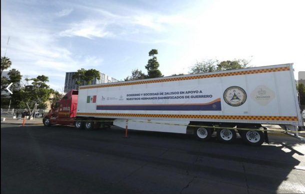 Envía Jalisco segundo tráiler de ayuda humanitaria a Guerrero