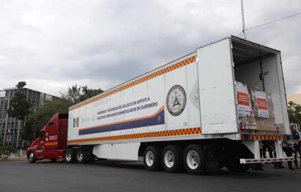 Envía Jalisco un cuarto camión a Guerrero con ayuda humanitaria