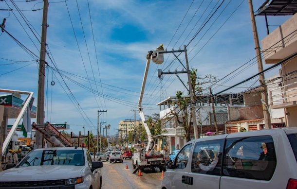 CFE invertirá dos mil 600 millones de pesos para reparar Sistema Eléctrico de Acapulco