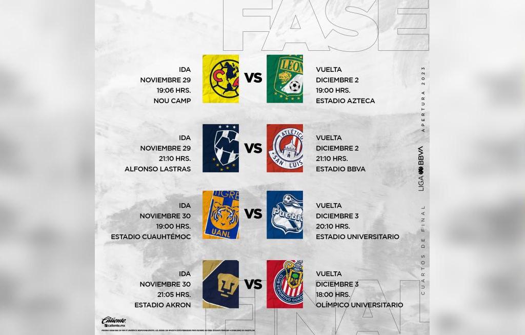 Listos Los Horarios Para El Arranque De La Liguilla Notisistema