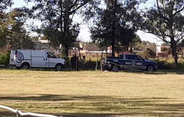 Encuentran cuerpo de hombre en canchas de futbol en Buenavista