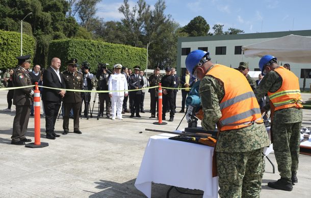 Destruyen armamento decomisado en últimos meses