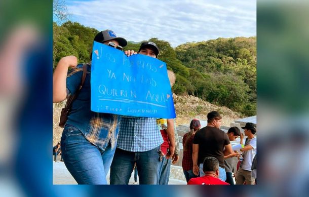 Protestan en comunidad de Pihuamo por operativos de la Marina