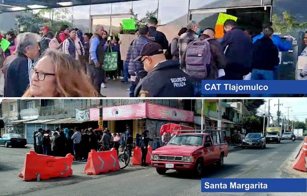 Protesta en Tlajomulco por falta de agua, en Zapopan por obras con retraso