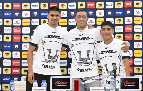 Presenta Pumas a sus 3 refuerzos para el Torneo de Clausura