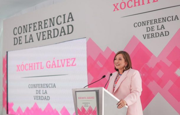 Xóchitl Gálvez inaugura la llamada “Conferencia de la verdad”