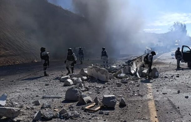 Accidente carretero deja siete elementos de GN heridos