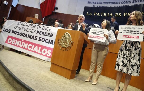 Los programas sociales no pertenecen a ningún partido: PAN en el Senado