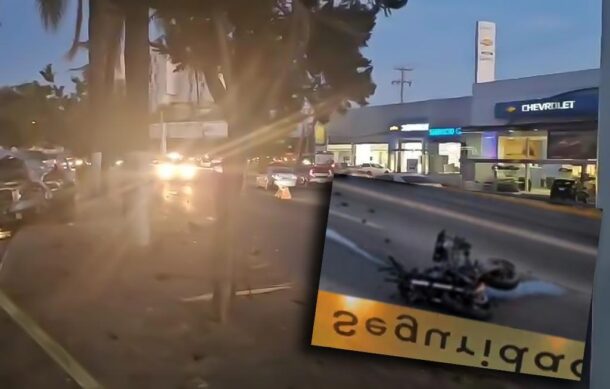 Se registra accidente mortal de motociclista en avenida Vallarta