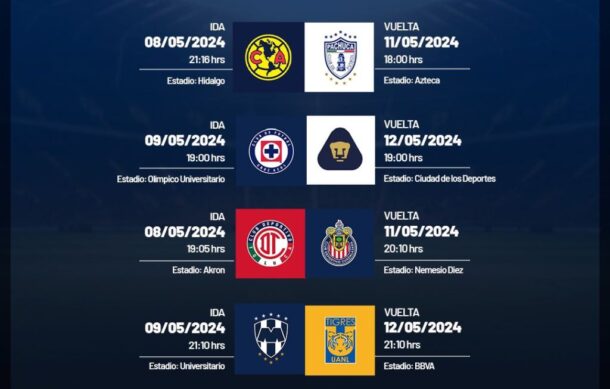 Anuncian horarios para el arranque de la Liguilla