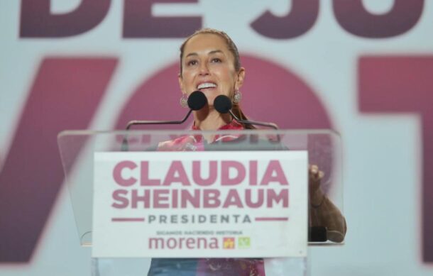 Sheinbaum llama a trabajar por la democracia