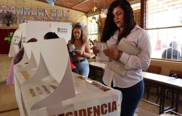 Sufraga la aspirante morenista a la alcaldía de Tlajomulco, Lourdes Barrera