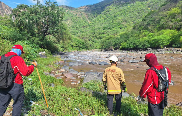 Mantienen búsqueda de joven desaparecido en río de Zapopan