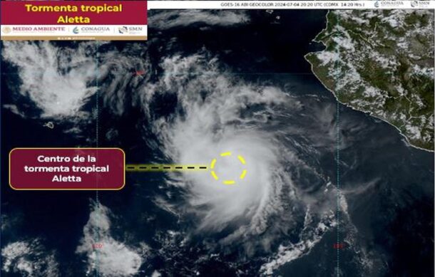 Se forma la tormenta tropical “Aletta” en el Pacífico