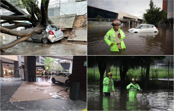 Lluvia vespertina genera caos en la zona de Plaza de Sol