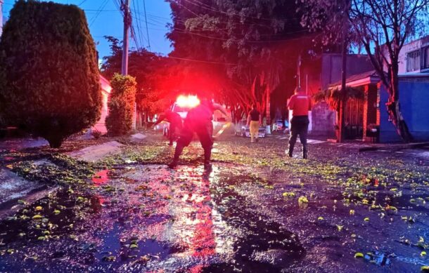 Lluvia dejó daños en cuatro fincas de Zapopan