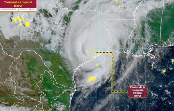 “Beryl” se degrada a tormenta tropical en Texas