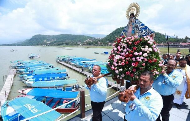 Virgen de Zapopan visita el Lago de Chapala