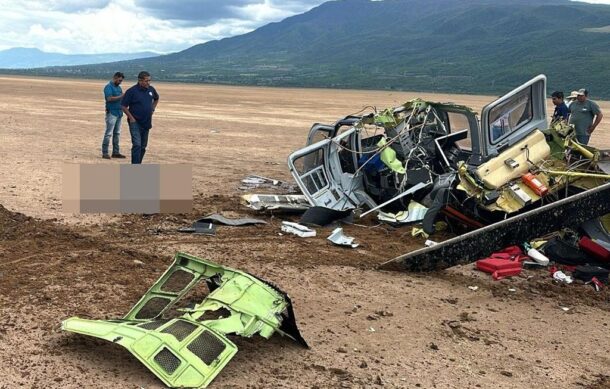 Helicóptero que se desplomó realizaba vuelo de prueba