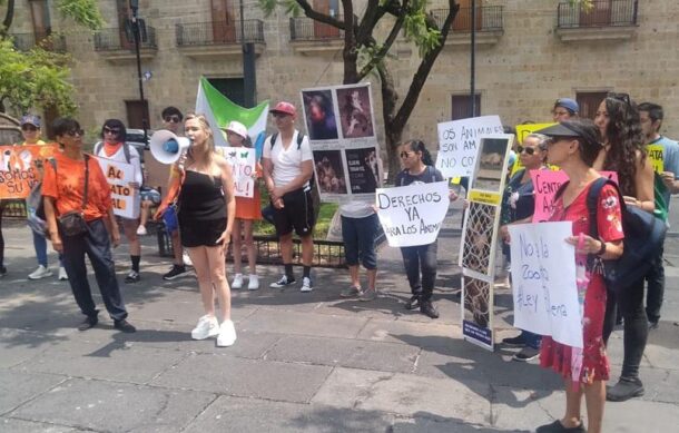 Protestan por los derechos de los animales en Jalisco