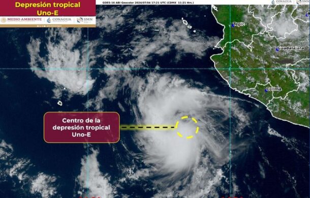 Se forma la depresión tropical Uno-E en el Pacífico