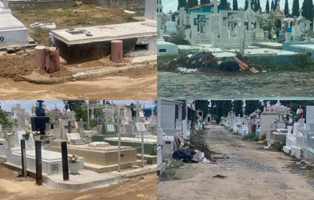 Desorden, robos y basura predominan en panteones de GDL