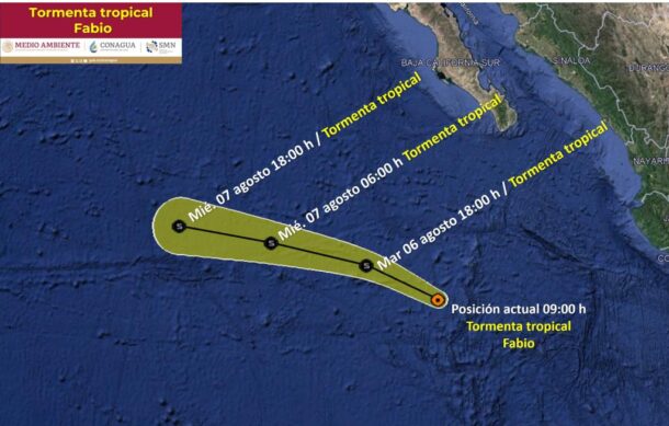 “Fabio” genera lluvias en Colima, Jalisco, Nayarit y BCS