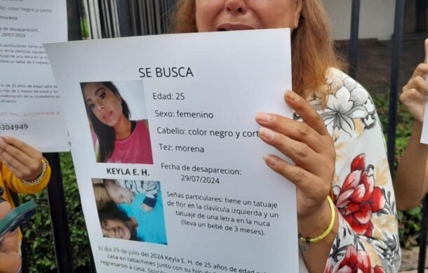 Exigen localización de Keyla y su bebé de tres meses