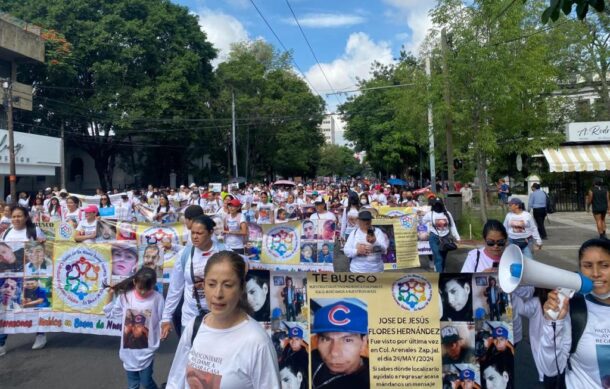 Llega al Centro marcha por Día Internacional de la Desaparición Forzada