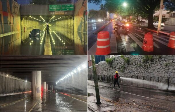 Lluvia de esta madrugada afectó varias vialidades en ZMG