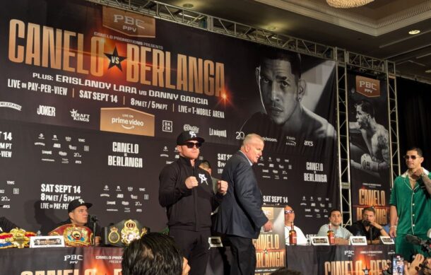 Canelo y Berlanga dan su última conferencia antes de subir al ring