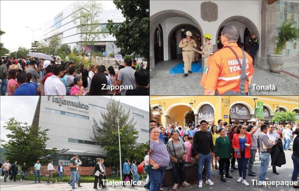 Tienen ZMG nutrida participación en simulacro